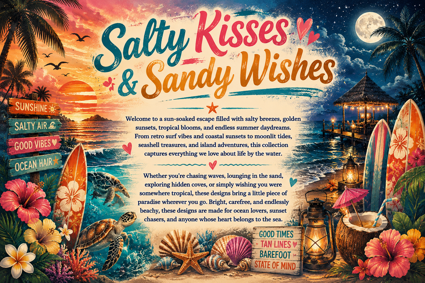 Salty Kisses & Sandy Wishes