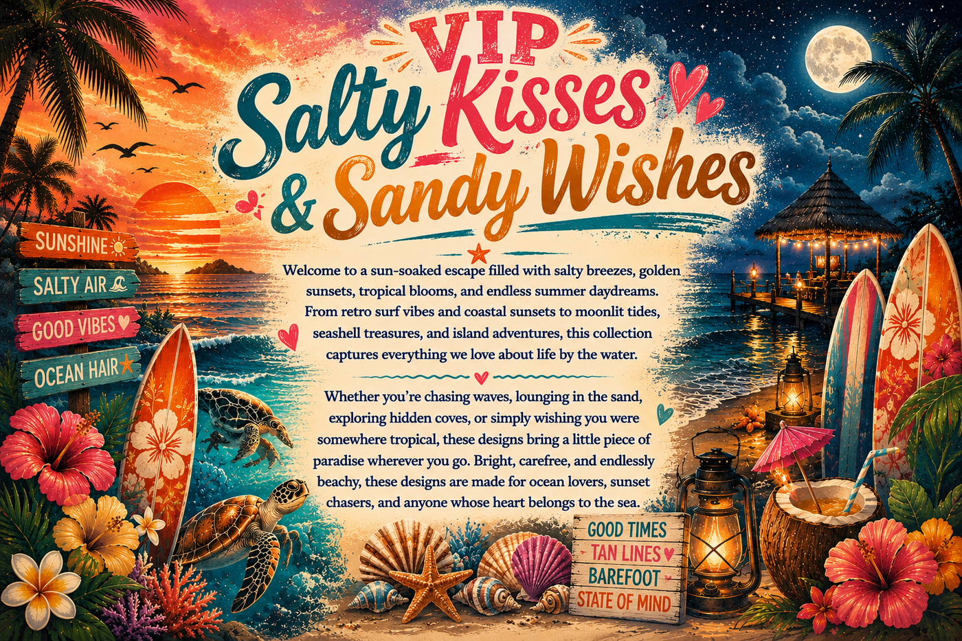 VIP Salty Kisses & Sandy Wishes