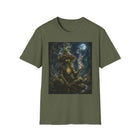 Mystical Mushroom Creature T-Shirt – Cannabis and Magic Mushroom Graphic Tee | Psychedelic Moonlit Forest Shirt | Enchanted Haze Gift