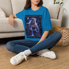 Aquarius Celestial Goddess Tank Top – Mystical Zodiac Astrology Graphic Tank | Cosmic Moon & Stars Summer Top | Aquarius Horoscope Gift