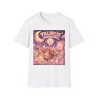 Taurus Kawaii Bull T-Shirt – Cute Zodiac Astrology Graphic Tee | Pastel Celestial Fantasy Bull Shirt | Taurus Horoscope Gift