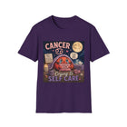Cancer Crying Is Self Care T-Shirt – Funny Zodiac Crab Graphic Tee | Cute Astrology Meme Shirt | Cancer Horoscope Gift
