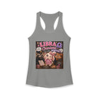 Libra Charisma Is My Backup Plan Tank Top – Funny Zodiac Bunny Graphic Tank | Cute Astrology Meme Summer Top | Libra Horoscope Gift
