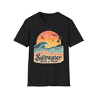 Saltwater State of Mind T-Shirt – Retro Ocean Wave Graphic Tee | Vintage Beach Sunset Shirt | Coastal Summer Gift