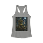 Mystical Mushroom Creature Tank Top – Cannabis and Magic Mushroom Graphic Tank | Psychedelic Moonlit Forest Summer Top | Enchanted Haze Gift