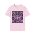 Cancer Kawaii Goth Crab T-Shirt – Cute Zodiac Astrology Graphic Tee | Pastel Gothic Celestial Sea Creature Shirt | Cancer Horoscope Gift