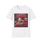 Aries My Patience Left the Chat T-Shirt – Funny Zodiac Ram Graphic Tee | Sassy Astrology Meme Shirt | Aries Horoscope Gift