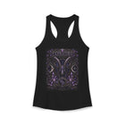 Capricorn Celestial Goat Crest Tank Top – Mystical Zodiac Astrology Graphic Tank | Moon & Stars Fantasy Summer Top | Capricorn Horoscope Gift