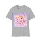 Kawaii Fox Fairy T-Shirt – Cute Pastel Magical Fox Graphic Tee | Fantasy Star Wand Animal Shirt | Cutiecore Gift for Fox Lovers