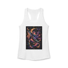 Celestial Whale Tank Top – Cosmic Moon & Galaxy Whale Graphic Tank | Mystical Space Ocean Fantasy Summer Top | Whale Lover Gift