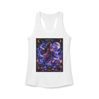 Pisces Mystical Moon Priestess Tank Top – Celestial Zodiac Astrology Graphic Tank | Cosmic Fantasy Water Sign Summer Top | Pisces Horoscope Gift