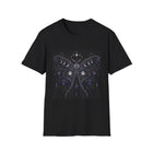 Celestial Luna Moth T-Shirt – Moon Phase & Mystical Moth Graphic Tee | Whimsical Fairycore Fantasy Shirt | Fairy Dust & Moonbeams Gift