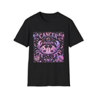 Cancer Kawaii Goth Crab T-Shirt – Cute Zodiac Astrology Graphic Tee | Pastel Gothic Celestial Sea Creature Shirt | Cancer Horoscope Gift