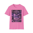 Cancer Kawaii Moonlit Beach T-Shirt – Cute Zodiac Astrology Graphic Tee | Pastel Celestial Coastal Shirt | Cancer Horoscope Gift