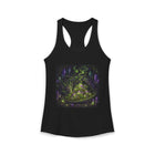 Dragon Hoard Tank Top – Cannabis and Magic Mushroom Graphic Tank | Psychedelic Crystal Dragon Summer Top | Enchanted Haze Gift