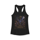 Aries Celestial Constellation Tank Top – Mystical Zodiac Astrology Graphic Tank | Cosmic Ram Stars & Moon Summer Top | Aries Horoscope Gift