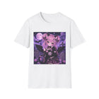Pastel Goth Cat Girl T-Shirt – Kawaii Gothic Kitty Tee with Moon, Bats & Spooky Cute Aesthetic