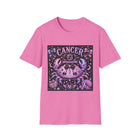 Cancer Kawaii Goth Crab T-Shirt – Cute Zodiac Astrology Graphic Tee | Pastel Gothic Celestial Sea Creature Shirt | Cancer Horoscope Gift