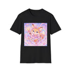 Kawaii Fox Fairy T-Shirt – Cute Pastel Magical Fox Graphic Tee | Fantasy Star Wand Animal Shirt | Cutiecore Gift for Fox Lovers
