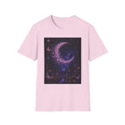 Butterfly Crescent Moon T-Shirt – Pink & Purple Butterfly Lunar Graphic Tee | Whimsical Fairycore Fantasy Shirt | Fairy Dust & Moonbeams Gift