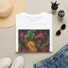 Melting Pocket Watch T-Shirt – Cannabis and Magic Mushroom Graphic Tee | Trippy Surreal Time Warp Shirt | Enchanted Haze Gift