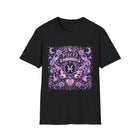 Pisces Celestial Gothic Crest T-Shirt – Mystical Zodiac Astrology Graphic Tee | Moon & Roses Fantasy Shirt | Pisces Horoscope Gift