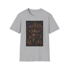 Psychedelic Apothecary Shelf T-Shirt – Cannabis and Magic Mushroom Graphic Tee | Trippy Witchy Potion Cabinet Shirt | Enchanted Haze Gift