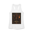 Aries Fire Priestess Tank Top – Mystical Zodiac Astrology Graphic Tank | Witchy Celestial Fantasy Summer Top | Aries Horoscope Gift