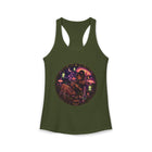 Psychedelic Moon Goddess Tank Top – Cannabis and Magic Mushroom Graphic Tank | Trippy Witchy Summer Top | Enchanted Haze Gift
