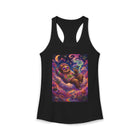 Stoner Sloth Tank Top – Cannabis and Magic Mushroom Graphic Tank | Trippy Psychedelic Sloth Summer Top | Enchanted Haze Gift