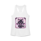 Kawaii Bat Wing Kitty Tank Top – Pastel Goth Black Cat Tank with Bows, Hearts & Spooky Cute Aesthetic