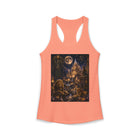 Leo Moonlit Lion Castle Tank Top – Mystical Zodiac Astrology Graphic Tank | Celestial Fantasy Kingdom Sleeveless Top | Leo Horoscope Gift