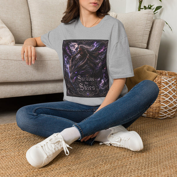 Survive the Skies T-Shirt – Dragon Fantasy Graphic Tee | Epic Adventure Quote Shirt | Fangs & Fairy Tales Gift