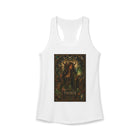 Taurus Enchanted Forest Priestess Tank Top – Mystical Zodiac Astrology Graphic Tank | Woodland Fantasy Moon Magic Summer Top | Taurus Horoscope Gift