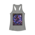 Pisces Mystical Moon Priestess Tank Top – Celestial Zodiac Astrology Graphic Tank | Cosmic Fantasy Water Sign Summer Top | Pisces Horoscope Gift