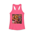 Leo Born To Be Famous Tank Top – Funny Zodiac Lion Graphic Tank | Cute Astrology Meme Summer Top | Leo Horoscope Gift