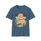 No Bad Days T-Shirt – Retro Beach Sunset Graphic Tee | Tropical Surf & Palm Tree Summer Shirt | Coastal Vacation Gift