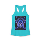 Aquarius Celestial Portal Tank Top – Mystical Zodiac Astrology Graphic Sleeveless Shirt | Cosmic Moon & Stars Summer Tank | Aquarius Horoscope Gift