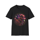 Psychedelic Moon Goddess T-Shirt – Cannabis and Magic Mushroom Graphic Tee | Trippy Witchy Stoner Shirt | Enchanted Haze Gift