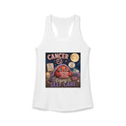 Cancer Crying Is Self Care Tank Top – Funny Zodiac Crab Graphic Tank | Cute Astrology Meme Summer Top | Cancer Horoscope Gift