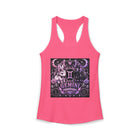 Gemini Celestial Bunny Crest Tank Top – Cute Zodiac Astrology Graphic Tank | Mystical Moon & Stars Rabbit Summer Top | Gemini Horoscope Gift