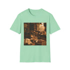 Cozy Library Café T-Shirt – Book Lover Coffee Graphic Tee | Warm Reading Nook Literary Shirt | Reader Gift from The Bookworm’s Hideaway
