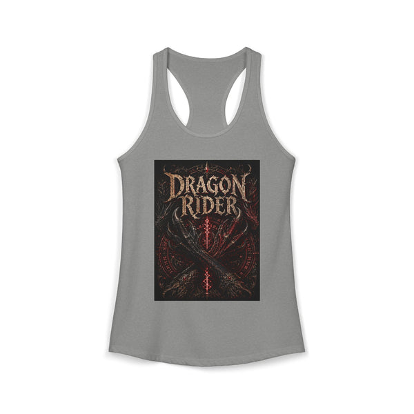 Dragon Rider Tank Top – Epic Dragon Fantasy Graphic Tank | Medieval Adventure Summer Top | Fangs & Fairy Tales Gift