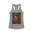 Melting Pocket Watch Tank Top – Cannabis and Magic Mushroom Graphic Tank | Trippy Surreal Time Warp Summer Top | Enchanted Haze Gift