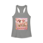 Taurus Kawaii Cow Tank Top – Cute Zodiac Astrology Graphic Tank | Pastel Celestial Farm Animal Summer Top | Taurus Horoscope Gift
