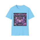 Cancer Kawaii Goth Crab T-Shirt – Cute Zodiac Astrology Graphic Tee | Pastel Gothic Celestial Sea Creature Shirt | Cancer Horoscope Gift