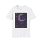 Butterfly Crescent Moon T-Shirt – Pink & Purple Butterfly Lunar Graphic Tee | Whimsical Fairycore Fantasy Shirt | Fairy Dust & Moonbeams Gift