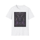Capricorn Celestial Goat Crest T-Shirt – Mystical Zodiac Astrology Graphic Tee | Moon & Stars Fantasy Emblem Shirt | Capricorn Horoscope Gift