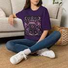 Libra Celestial Gothic Crest T-Shirt – Mystical Zodiac Astrology Graphic Tee | Moon & Roses Fantasy Shirt | Libra Horoscope Gift