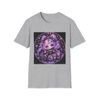 Kawaii Pastel Goth Girl T-Shirt – Cute Gothic Fantasy Tee with Purple Curls & Spooky Aesthetic
